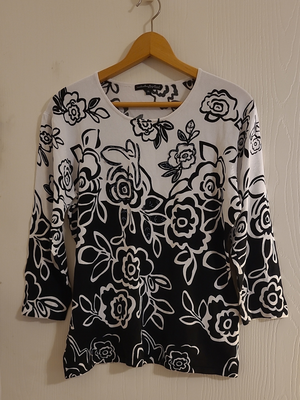 Pierri New York Sequin Knit Top.